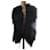 Autre Marque Mongolian lamb jacket without sleeves, size 36/38. Black Fur  ref.2028128