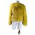 Rosenberg & Lenhart Lederjacke Gelb mit echtem Fell