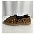Espadrilles à semelle plate en toile marron avec imprimé léopard de Saint Laurent - vue 11