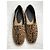 Espadrilles à semelle plate en toile marron avec imprimé léopard de Saint Laurent - vue 12