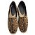 Espadrilles à semelle plate en toile marron avec imprimé léopard de Saint Laurent - vue 5