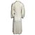Chloé Abito midi a coste con collet Chloe in lana crema Bianco Crudo - vista 5
