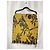 Escada Printed Fringed Scarf in Yellow Wool - view 6
