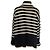 Pull col roulé à rayures Totême en laine noire - vue 4