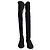 Botas Over-The-Knee Lowland de Stuart Weitzman en Ante Negro - vista 2