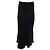The row Falda Midi Acampanada Row en Viscosa Negra Negro