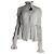 Off White Blouse zippée smockée Off-White en nylon blanc Écru