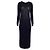 Abito Lungo in Maglia Max Mara in Viscosa Blu Navy