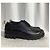 Sapatos Derby de couro preto com logo Loewe e aba no calcanhar - vista 11