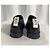 Sapatos Derby de couro preto com logo Loewe e aba no calcanhar - vista 14