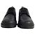 Sapatos Derby de couro preto com logo Loewe e aba no calcanhar - vista 2