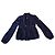Giacca Moncler in seta blu scuro