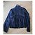 Giacca Moncler in seta blu scuro - vista 2