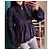 Giacca Moncler in seta blu scuro - vista 6