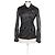 Superdry Fine Tailoring Superior Thread Count Double Breasted Black Leather Retro Jacket, size Small
