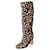 Botas Max Mara de cuero negras y eggshell Negro Blanco roto