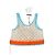Top de ganchillo Sportmax de algodón naranja ecru turquesa Crudo