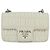 PRADA Borsa a Spalla con Catena Arricciata in Pelle Bianca Argento Auth mr992 Bianco - vista 13