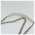 PRADA Borsa a Spalla con Catena Arricciata in Pelle Bianca Argento Auth mr992 Bianco - vista 14