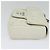 PRADA Borsa a Spalla con Catena Arricciata in Pelle Bianca Argento Auth mr992 Bianco - vista 4