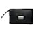 Clutch in pelle nera Bow Cut di Givenchy Nero