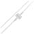 Tiffany & Co Pulseira charm de dupla corrente Tiffany Ouro branco  ref.2030362