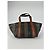 Borsa a tracolla in pelle marrone Fendi Baguette - vista 3