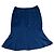 Gonna in seta blu Saint Laurent