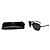 Jil Sander schwarze Metallsonnenbrille