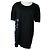 Top in cotone nero John Galliano
