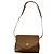 Borsa in pelle marrone Gucci GG Marmont Animalier - vista 3