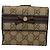 Cartera de cuero beige entrelazada de Gucci