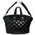 Borsa a mano Givenchy Nightingale in pelle verniciata nera Nero