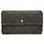 Cartera de cuero marrón Eugénie de Louis Vuitton Castaño