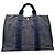 Borsa a mano in cotone blu Hermès