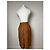 Falda de lino naranja Dior - vista 3