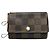 Borsa in pelle marrone Louis Vuitton Lockme