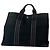 Borsa a mano in cotone nero Hermès
