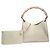 Gucci Bamboo Ring Handtasche aus weißem Lackleder