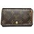 Billetera de cuero marrón Joséphine de Louis Vuitton Castaño