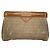 Clutch in cotone marrone Fendi Baguette