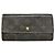 Billetera de cuero marrón Louis Vuitton Kimono Castaño