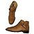 Botas de Tobillo de Cuero Marrón con Logo V de Valentino Garavani Castaño