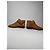 Botas de Tobillo de Cuero Marrón con Logo V de Valentino Garavani Castaño - vista 4