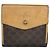 Céline Cartera de cuero marrón Celine Triomphe Castaño