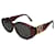Lunettes de soleil en plastique marron Yves Saint Laurent  - vue 1