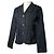 Autre Marque Abrigo trench de viscosa negra Kansai Yamamoto Negro