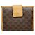 Céline Celine Triomphe Vintage Brown Leather Wallet
