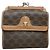 Céline Cartera de cuero marrón Celine Triomphe Castaño