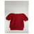 Tricot en laine rouge Yves Saint Laurent  - vue 2
